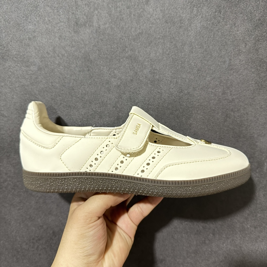 adidas Samba玛丽珍经典永不过时．潮流一直在路上百搭宝藏、复古潮流少女感十足、T字鞋带搭配摩术