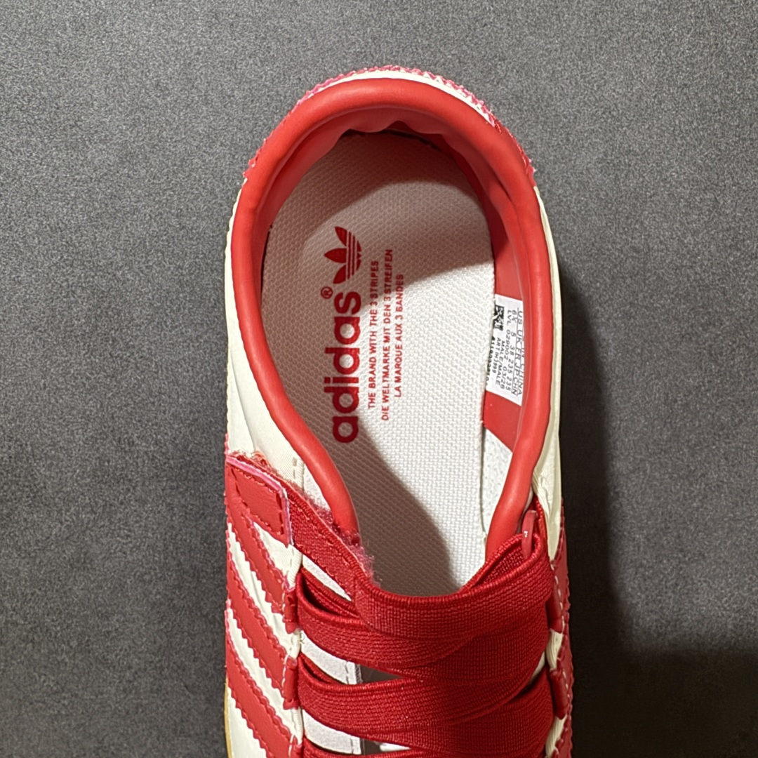 图片[6]-， 【YH版本】adidas ToKyo东京限定经典复古运动休闲鞋，橡胶鞋底轻薄柔软耐磨防滑、鞋面、鞋身采用梭织料贯穿整体紧凑头．护眼反毛皮线条．鞋身显眼的三条杠与后跟的交叉线条增加辨识度、烫金Logo尽显王者风范、 货号H3999 白红 号码段：35.5-41(含半码)-选品中心