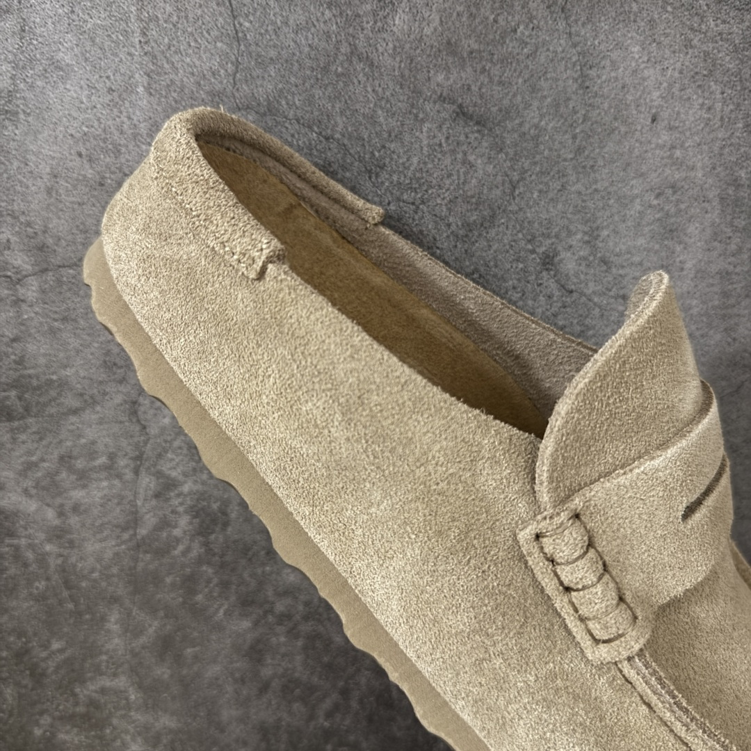 图片[7]-【纯原H版】乐福勃肯木底款 博肯Birkenstock Naples Wrapped穆勒系列包头乐福牛皮绒面革复古软木底休闲鞋 市场顶级版本 纯手工打造原汁原味博肯/勃肯！ 时下大火的老钱风，乐福式设计鞋头增加了优雅的气质！可为各式休闲或优雅造型增添休闲风范。卡其色磨砂牛皮革 实用的马克线阵车在鞋头的手工质感！ 尺码：35-45-选品中心