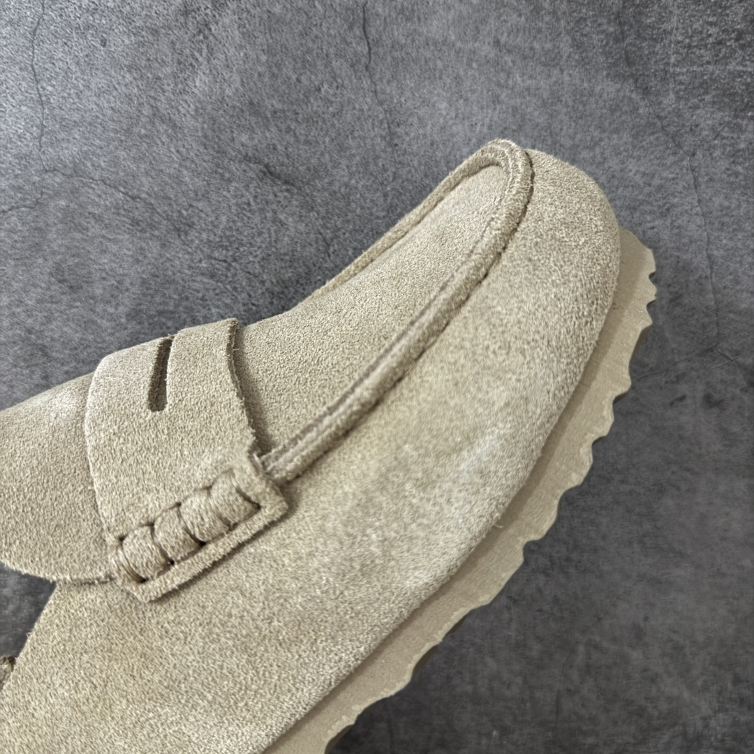 图片[6]-【纯原H版】乐福勃肯木底款 博肯Birkenstock Naples Wrapped穆勒系列包头乐福牛皮绒面革复古软木底休闲鞋 市场顶级版本 纯手工打造原汁原味博肯/勃肯！ 时下大火的老钱风，乐福式设计鞋头增加了优雅的气质！可为各式休闲或优雅造型增添休闲风范。卡其色磨砂牛皮革 实用的马克线阵车在鞋头的手工质感！ 尺码：35-45-选品中心