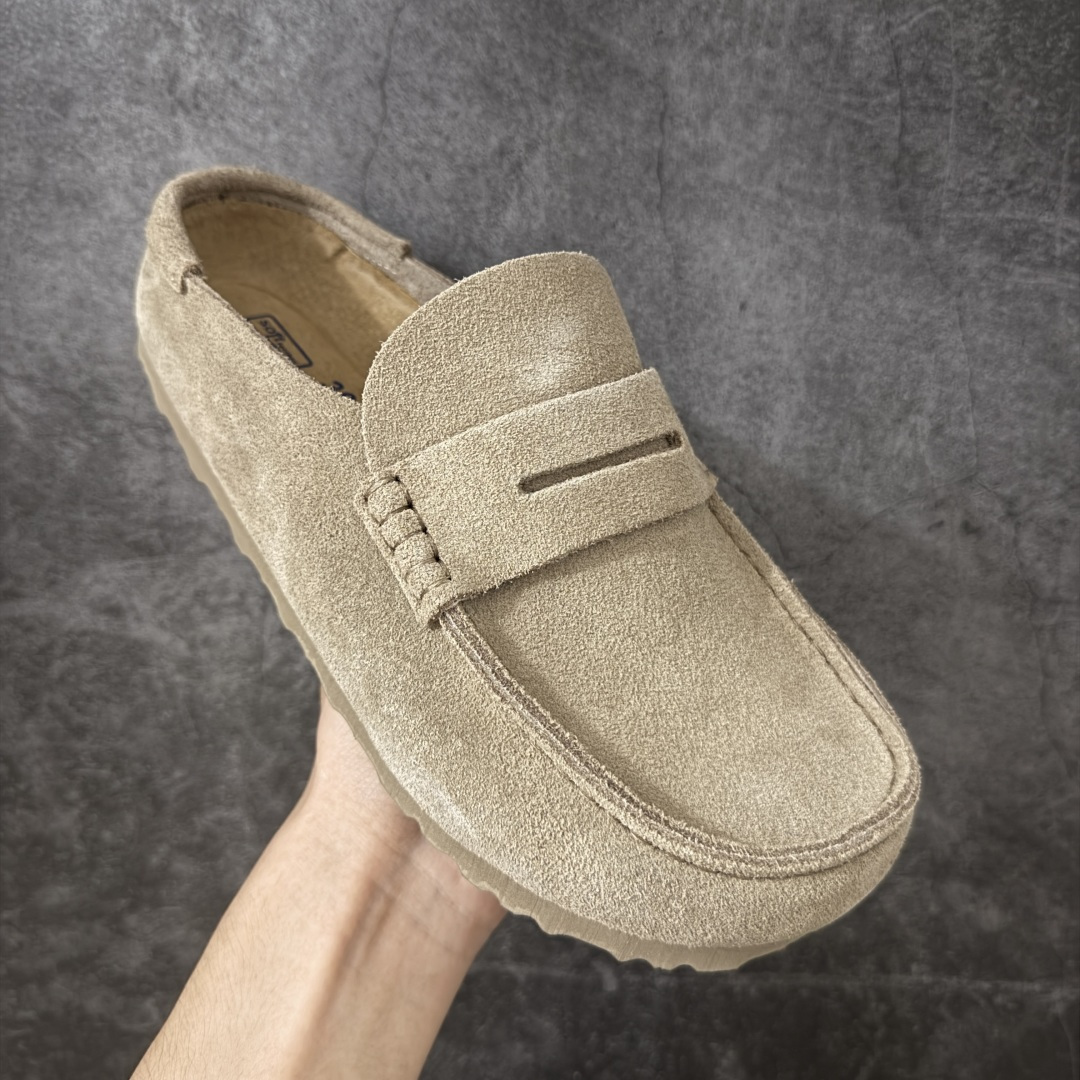 图片[3]-【纯原H版】乐福勃肯木底款 博肯Birkenstock Naples Wrapped穆勒系列包头乐福牛皮绒面革复古软木底休闲鞋 市场顶级版本 纯手工打造原汁原味博肯/勃肯！ 时下大火的老钱风，乐福式设计鞋头增加了优雅的气质！可为各式休闲或优雅造型增添休闲风范。卡其色磨砂牛皮革 实用的马克线阵车在鞋头的手工质感！ 尺码：35-45-选品中心