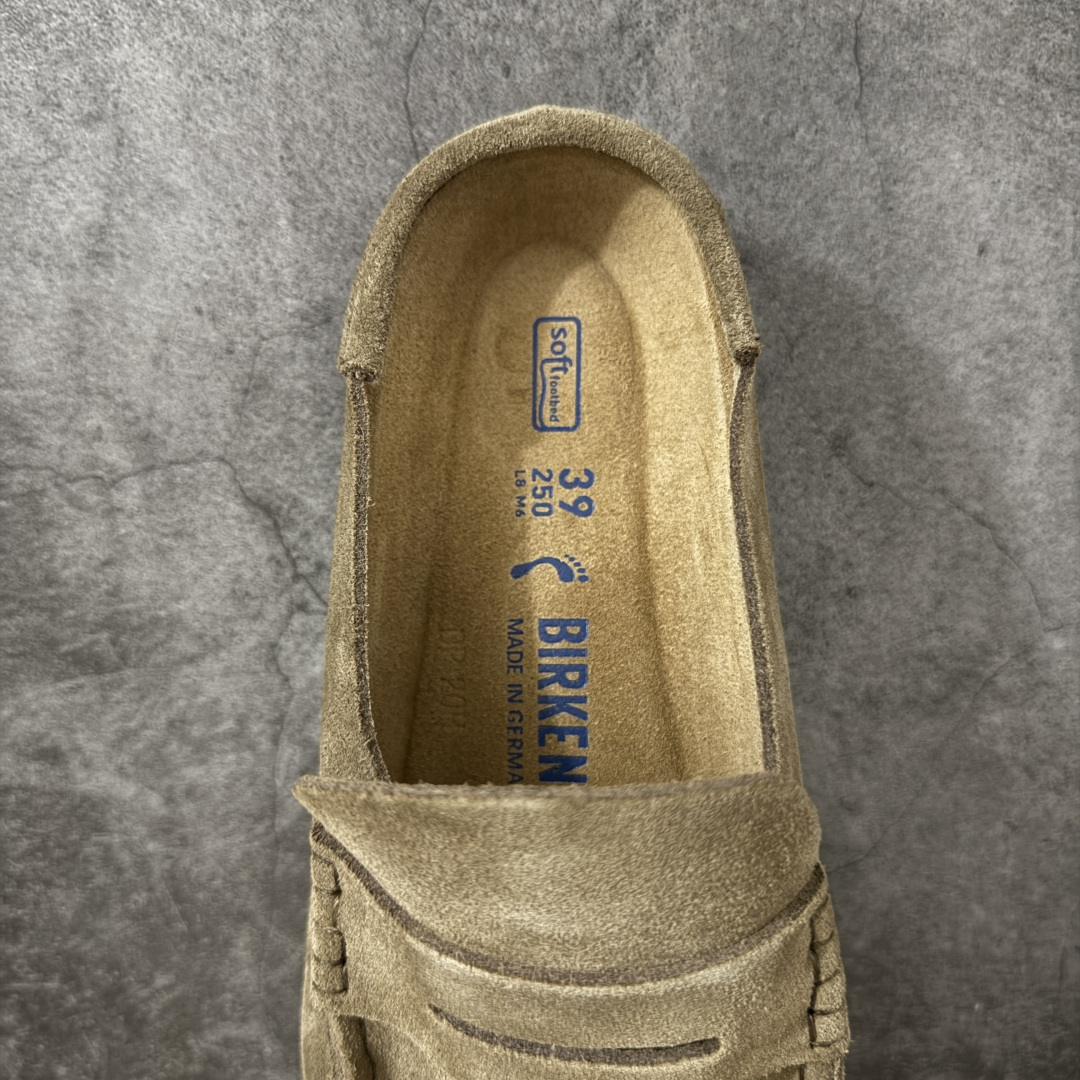 图片[8]-【纯原H版】乐福勃肯木底款 博肯Birkenstock Naples Wrapped穆勒系列包头乐福牛皮绒面革复古软木底休闲鞋 市场顶级版本 纯手工打造原汁原味博肯/勃肯！ 时下大火的老钱风，乐福式设计鞋头增加了优雅的气质！可为各式休闲或优雅造型增添休闲风范。卡其色磨砂牛皮革 实用的马克线阵车在鞋头的手工质感！ 尺码：35-45-选品中心