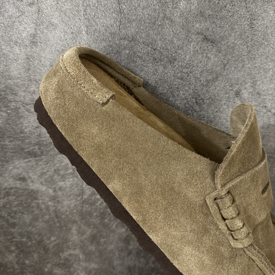 图片[7]-【纯原H版】乐福勃肯木底款 博肯Birkenstock Naples Wrapped穆勒系列包头乐福牛皮绒面革复古软木底休闲鞋 市场顶级版本 纯手工打造原汁原味博肯/勃肯！ 时下大火的老钱风，乐福式设计鞋头增加了优雅的气质！可为各式休闲或优雅造型增添休闲风范。卡其色磨砂牛皮革 实用的马克线阵车在鞋头的手工质感！ 尺码：35-45-选品中心