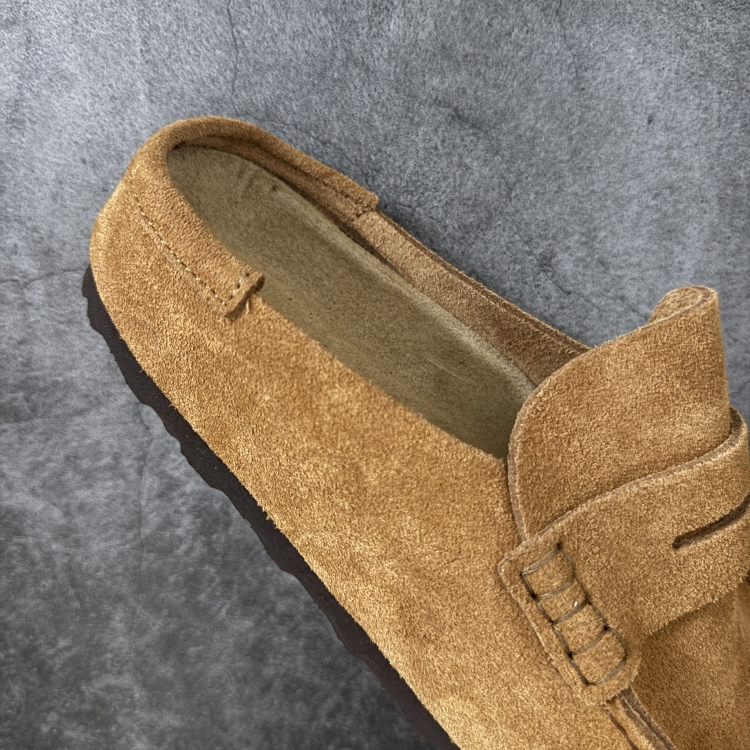 图片[7]-【纯原H版】乐福勃肯木底款 博肯Birkenstock Naples Wrapped穆勒系列包头乐福牛皮绒面革复古软木底休闲鞋 市场顶级版本 纯手工打造原汁原味博肯/勃肯！ 时下大火的老钱风，乐福式设计鞋头增加了优雅的气质！可为各式休闲或优雅造型增添休闲风范。卡其色磨砂牛皮革 实用的马克线阵车在鞋头的手工质感！ 尺码：35-45-选品中心