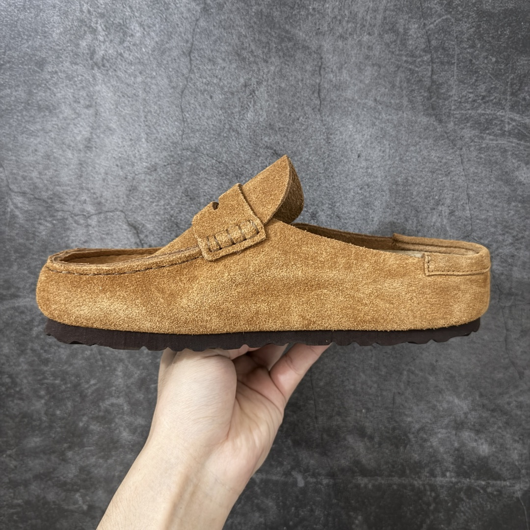 图片[2]-【纯原H版】乐福勃肯木底款 博肯Birkenstock Naples Wrapped穆勒系列包头乐福牛皮绒面革复古软木底休闲鞋 市场顶级版本 纯手工打造原汁原味博肯/勃肯！ 时下大火的老钱风，乐福式设计鞋头增加了优雅的气质！可为各式休闲或优雅造型增添休闲风范。卡其色磨砂牛皮革 实用的马克线阵车在鞋头的手工质感！ 尺码：35-45-选品中心