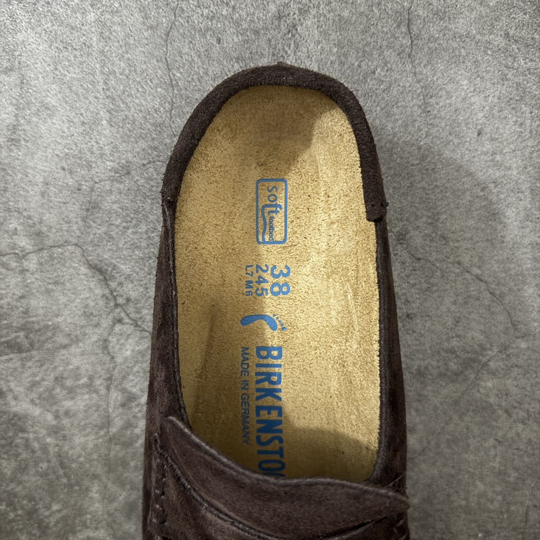图片[8]-【纯原H版】乐福勃肯木底款 博肯Birkenstock Naples Wrapped穆勒系列包头乐福牛皮绒面革复古软木底休闲鞋 市场顶级版本 纯手工打造原汁原味博肯/勃肯！ 时下大火的老钱风，乐福式设计鞋头增加了优雅的气质！可为各式休闲或优雅造型增添休闲风范。卡其色磨砂牛皮革 实用的马克线阵车在鞋头的手工质感！ 尺码：35-45-选品中心