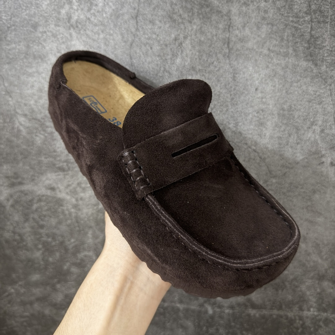 图片[3]-【纯原H版】乐福勃肯木底款 博肯Birkenstock Naples Wrapped穆勒系列包头乐福牛皮绒面革复古软木底休闲鞋 市场顶级版本 纯手工打造原汁原味博肯/勃肯！ 时下大火的老钱风，乐福式设计鞋头增加了优雅的气质！可为各式休闲或优雅造型增添休闲风范。卡其色磨砂牛皮革 实用的马克线阵车在鞋头的手工质感！ 尺码：35-45-选品中心