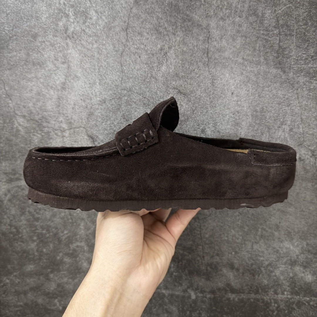 图片[2]-【纯原H版】乐福勃肯木底款 博肯Birkenstock Naples Wrapped穆勒系列包头乐福牛皮绒面革复古软木底休闲鞋 市场顶级版本 纯手工打造原汁原味博肯/勃肯！ 时下大火的老钱风，乐福式设计鞋头增加了优雅的气质！可为各式休闲或优雅造型增添休闲风范。卡其色磨砂牛皮革 实用的马克线阵车在鞋头的手工质感！ 尺码：35-45-选品中心