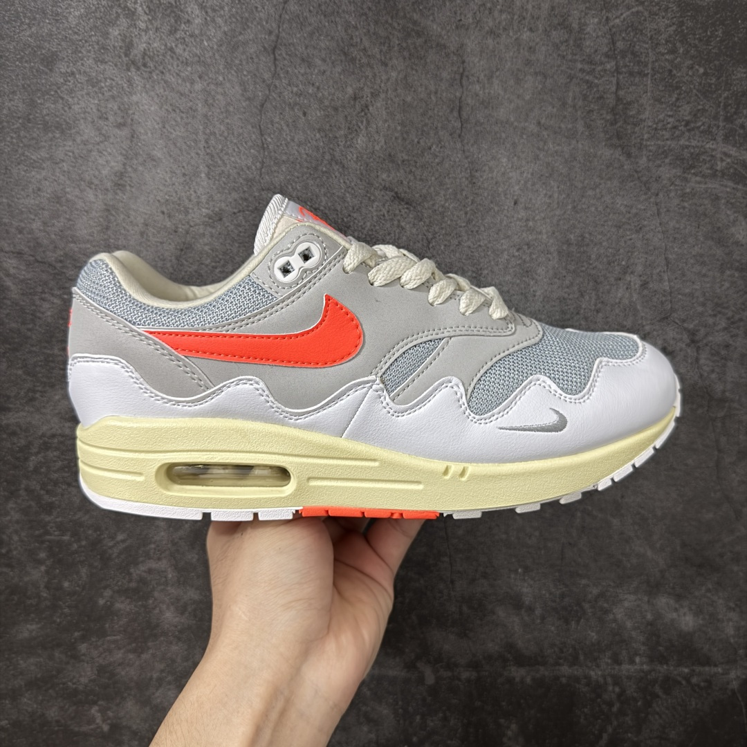 【外贸版】Nike Air Max 1 米灰橙 复古休闲跑步鞋 官方同步上架 真标原盒 原底原面 正确版型 原版开发 精准细节 市面最高版本 货号：II7055-100 尺码：36 36.5 37.5 38 38.5 39 40 40.5 41 42 42.5 43 44 45 46 46.5 47.5-莆田鞋
