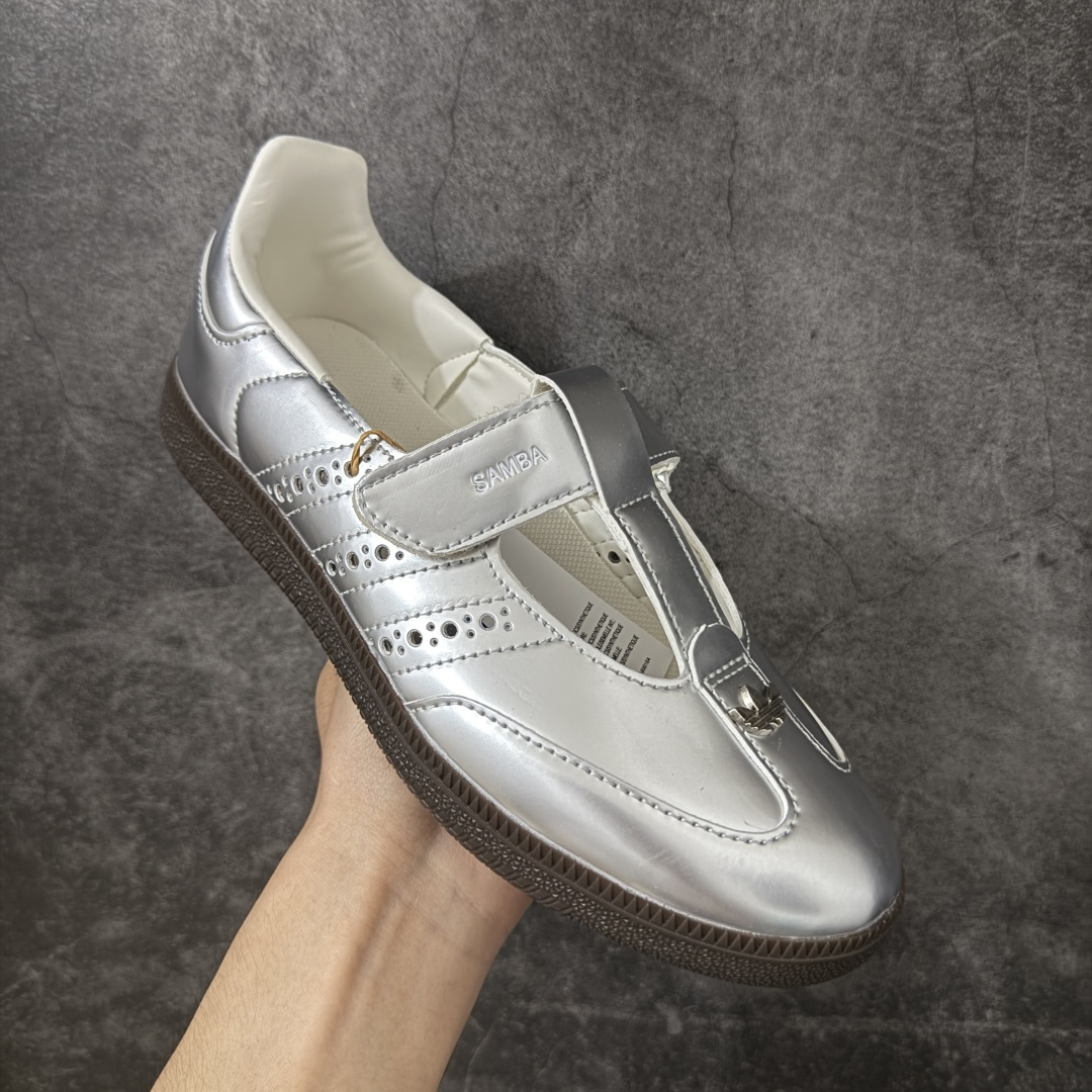 adidas Samba玛丽珍经典永不过时．潮流一直在路上百搭宝藏、复古潮流少女感十足、T字鞋带搭配摩术
