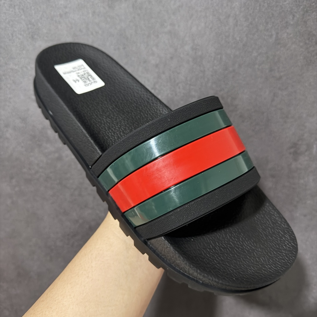 图片[3]-【公司级】GUCCI/古驰 夏季GUCCI Wmns Rubber GG Slide 提花风外穿网红时尚厚底一字拖女士百搭拖鞋 550046 类型：男鞋 尺码：39 40 41 42 43 44 45-莆田鞋