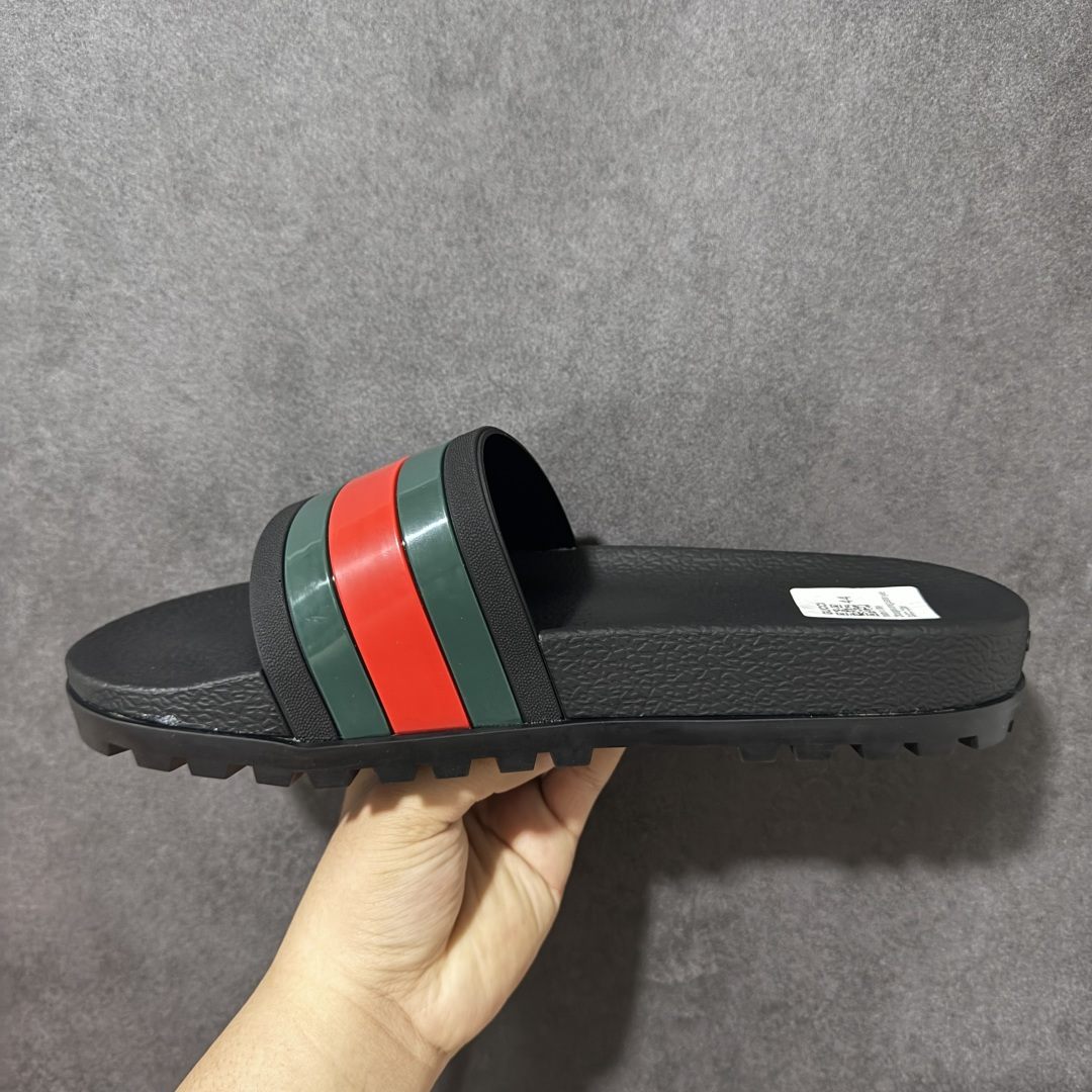 图片[2]-【公司级】GUCCI/古驰 夏季GUCCI Wmns Rubber GG Slide 提花风外穿网红时尚厚底一字拖女士百搭拖鞋 550046 类型：男鞋 尺码：39 40 41 42 43 44 45-莆田鞋