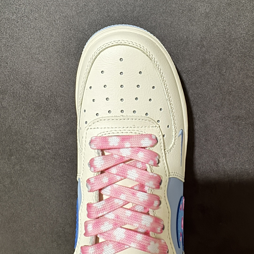 手绘涂鸦“粉蓝泡泡”Nike Air Force 1 “Misty Isle Tide”空军一号定制板鞋