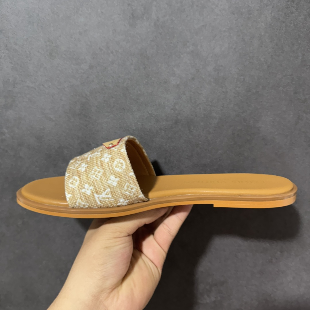 图片[2]-【广东版】LV 26S 平底 一字拖鞋1.5cm 女款 尺码：35-40-选品中心
