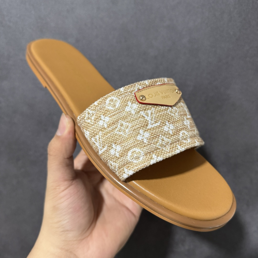 图片[3]-【广东版】LV 26S 平底 一字拖鞋1.5cm 女款 尺码：35-40-选品中心