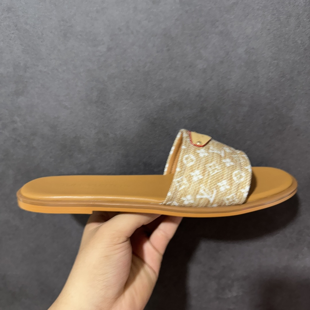 【广东版】LV 26S 平底 一字拖鞋1.5cm 女款 尺码：35-40-选品中心