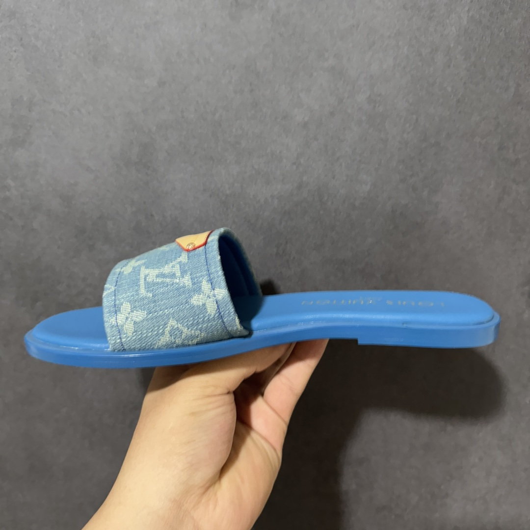 图片[2]-【广东版】LV 26S 平底 一字拖鞋1.5cm 女款 尺码：35-40-莆田鞋