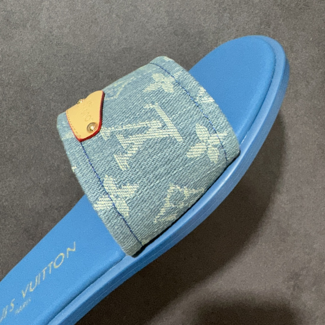 图片[8]-【广东版】LV 26S 平底 一字拖鞋1.5cm 女款 尺码：35-40-莆田鞋