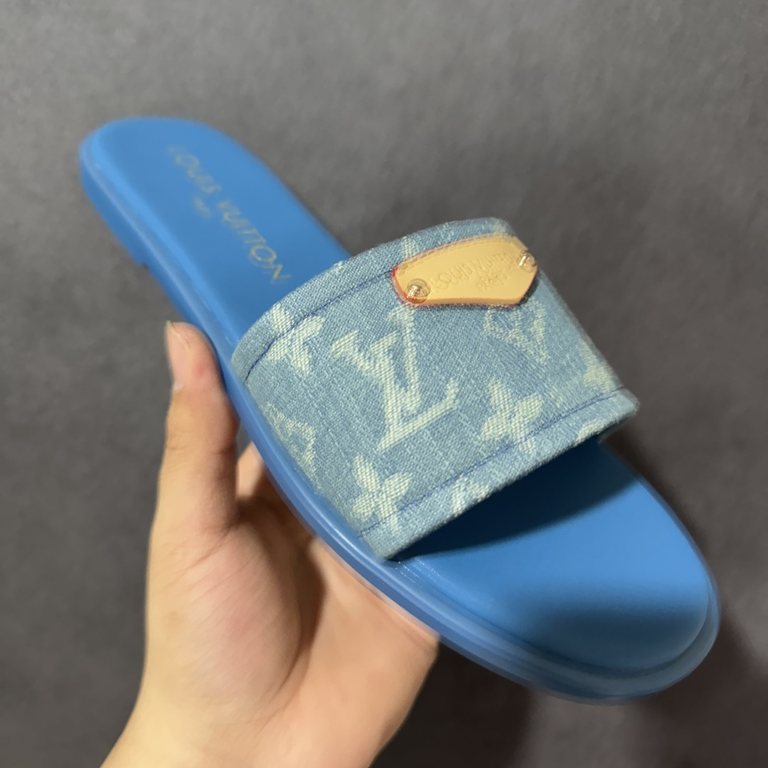 图片[3]-【广东版】LV 26S 平底 一字拖鞋1.5cm 女款 尺码：35-40-莆田鞋