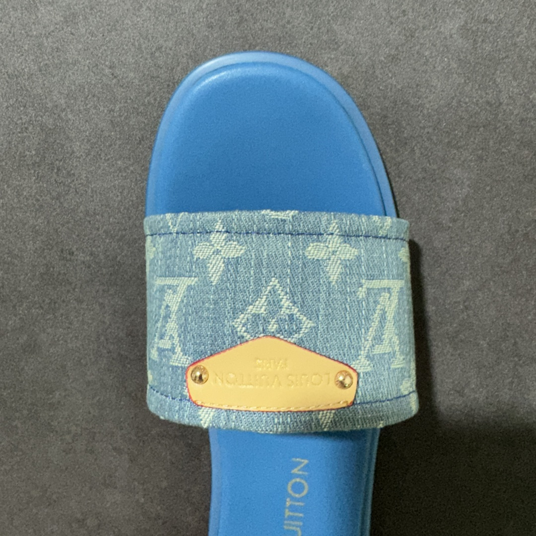 图片[5]-【广东版】LV 26S 平底 一字拖鞋1.5cm 女款 尺码：35-40-莆田鞋