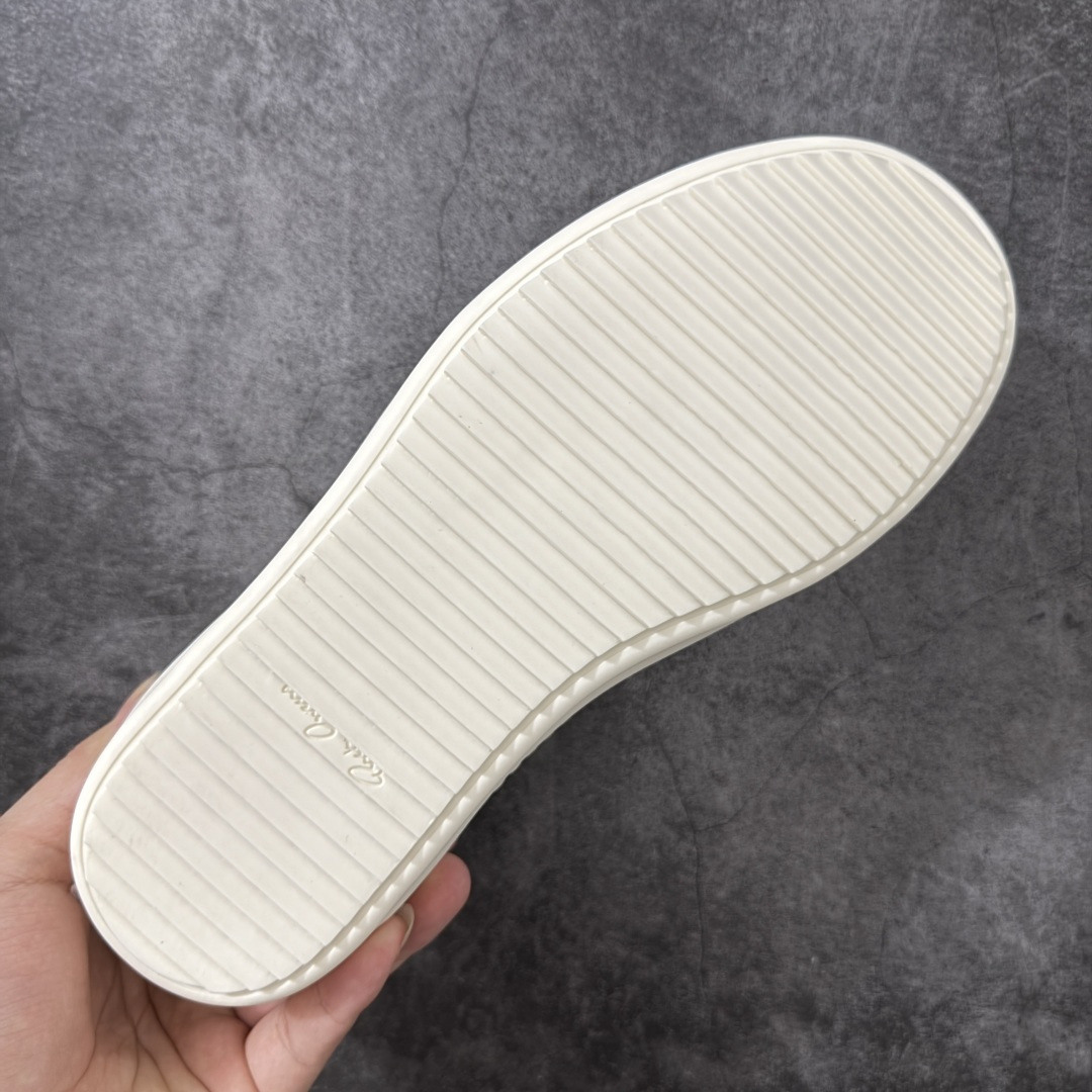 RO / Rick Owens 瑞克·欧文斯 透气薄白丝绸 侵权三角标/低帮/经典底/细鞋带款，醋酸高光