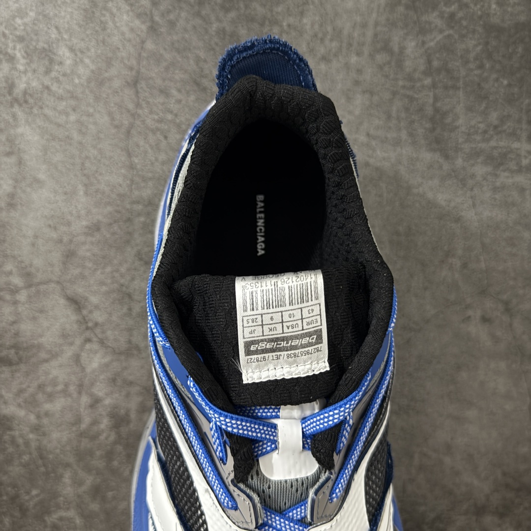 Balenciaga巴黎世家26代 Jet 压纹印花 圆头厚底4.25cm 低帮 老爹鞋 男款 白蓝市场