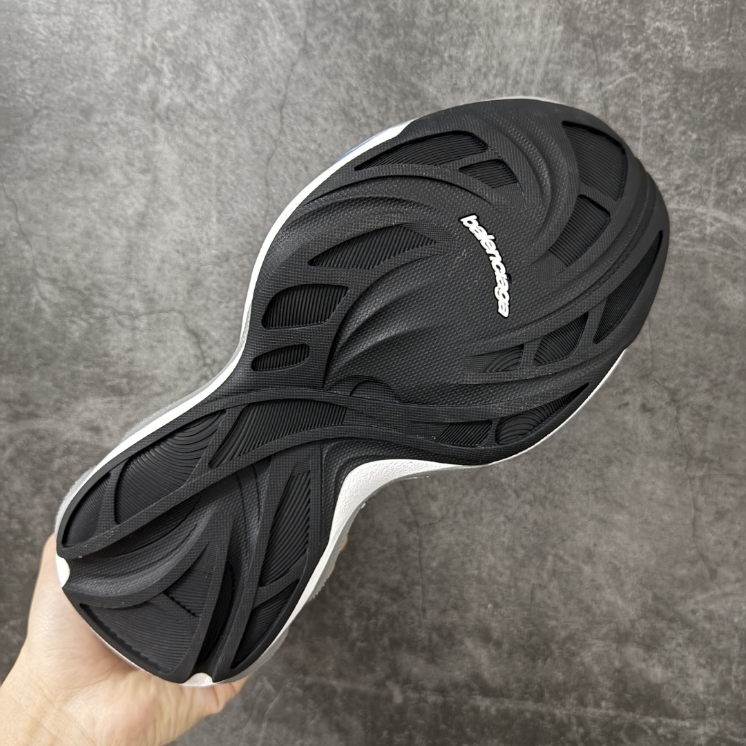 Balenciaga巴黎世家26代 Jet 压纹印花 圆头厚底4.25cm 低帮 老爹鞋 男款 白蓝市场