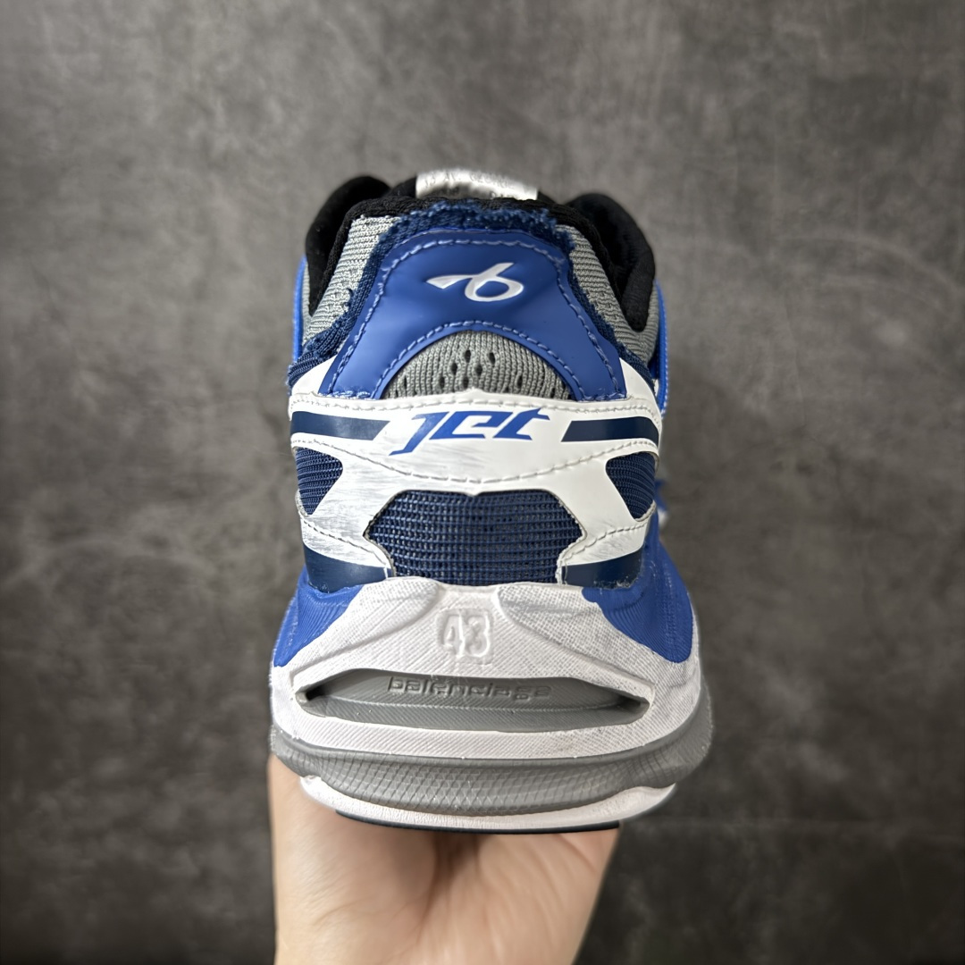 Balenciaga巴黎世家26代 Jet 压纹印花 圆头厚底4.25cm 低帮 老爹鞋 男款 白蓝市场