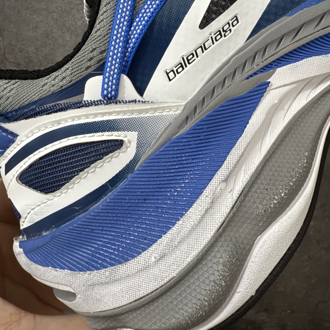 图片[3]-【VG纯原】Balenciaga巴黎世家26代 Jet 压纹印花 圆头厚底4.25cm 低帮 老爹鞋 男款 白蓝 市场老牌巴黎世家大厂出品 品质价格无需多言 原鞋原材料打造 一比一细节还原 此款相对之前款式轻质很多 超厚鞋底增高4-5cm 高街风格-莆田鞋