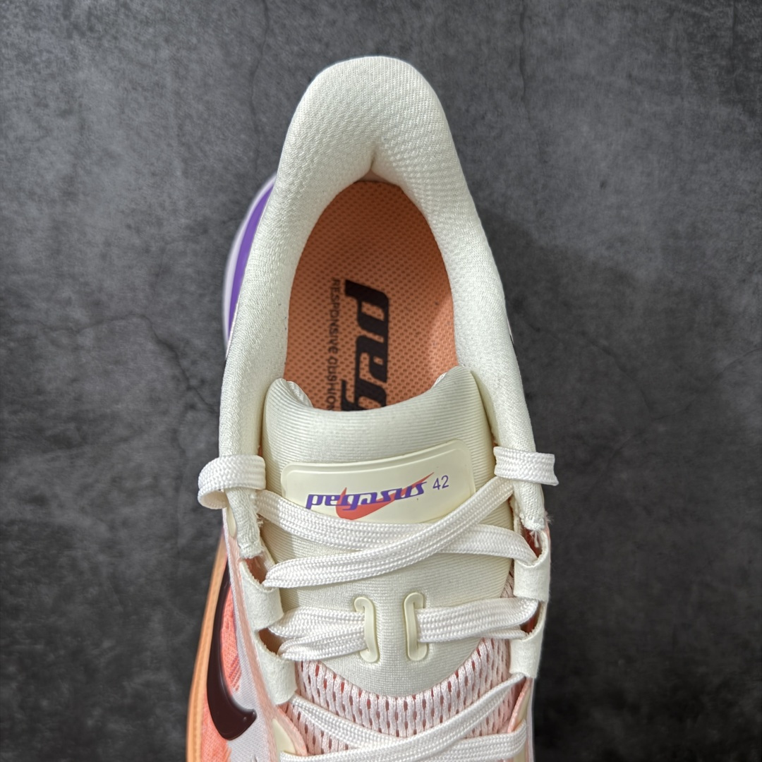 图片[8]-【XE纯原】Nike Air Zoom Pegasus 42 登月42代超级飞马系列马拉松跑步鞋 IB1881-113 平台专供 充正品质 之前未流通市场版本 内里嵌入定型海绵 中底搭载前Zoom+全掌React配置 全部原鞋开发打造 所有细节全部同步原版 全新一代拥有 Zoom Air 一如既往的稳定感和流畅感 鞋面采用工程网眼设计 为特定高热区域营造出色透气性 进一步增加鞋面的穿孔数量 让足部能够快速散热 中足搭配 Flywire 飞线 在高速运动时营造舒适稳定的贴合感 内置Zoon气垫加持 动力十足！ 尺码： 36-46-选品中心