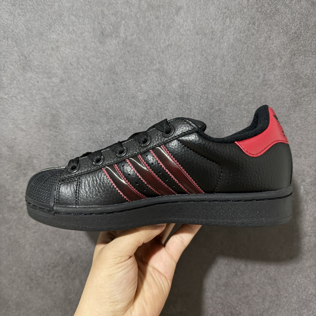 图片[2]-【H11顶级头层版】adidas originals Superstar 2 贝壳头 简约经典 舒适时尚 复古板鞋 男女同款 白黄 货号：JR7316 全新升级版 皮料改进至头层原厂皮 原盒 原底原料 开模打造 原厂织唛鞋标 高精密准度 原楦原纸板开发 匹配原版98%以上 后跟垫棉独家呈现 反口里弧度正确 原厂鞋垫 背胶 后跟电绣针数 与正品一致 原厂皮料 原厂车缝线 质感无敌 皮料切割干净 无任何毛边 清洁度细节完美 进口港宝加持 后跟自然饱满 还原公司包裹性 鞋面采用原装数据贴合技术 全方位贴合包裹脚型 鞋跟部鞋底牵引设计 提供强大的抓地性能 更适应不同实战场地路面 尺码：35.5 36 36.5 37.5 38 38.5 39 40 40.5 41 42 42.5 43 44 45-莆田鞋