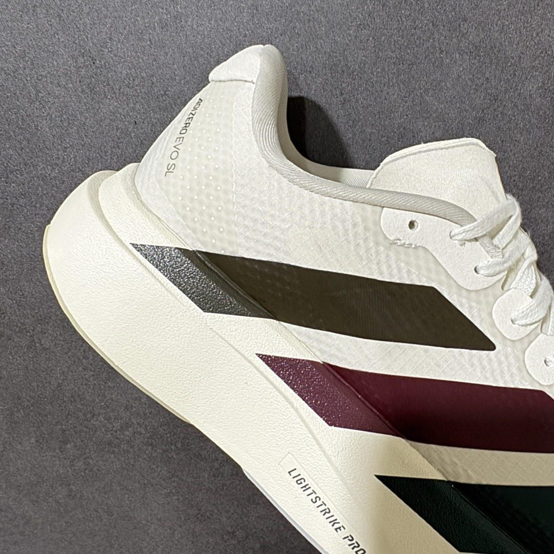 图片[7]-【公司级】Adidas Adizero Evo SL 2代 阿迪超轻透气缓震跑鞋 棕红绿 #以令人难以置信的138克重量，刷新了跑鞋轻量化的记录，阿迪在材料科学和工艺技术上的深厚积累。 #全新鞋款采用Lightweight Upper材料，让穿着者几乎能够体验到一种\”裸足\”的感觉 货号：KK3675 尺码：36 36.5 37 38 38.5 39 40 40.5 41 42 42.5 43 44 44.5 45-莆田鞋