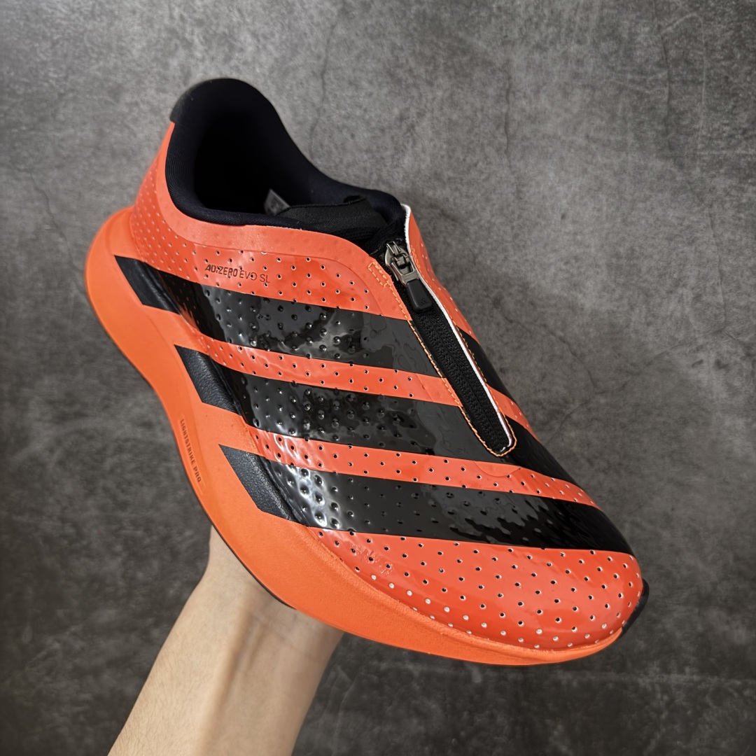 图片[3]-【纯原版】AD ADIZERO EVO SL ZIP M 阿迪超轻透气缓震跑鞋 以令人难以置信的138克重量，刷新了跑鞋轻量化的记录，阿迪在材料科学和工艺技术上的深厚积累。 全新鞋款采用Lightweight Upper材料，让穿着者几乎能够体验到一种\”裸足\”的感觉 货号：KH7786 尺码：36-45 X-莆田鞋