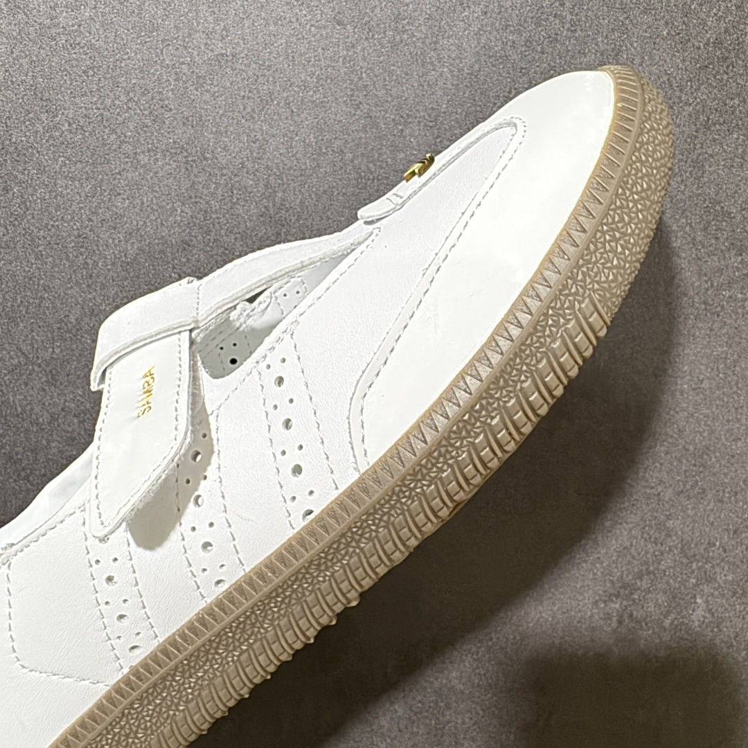 Adidas Samba Jane 阿迪达斯 玛丽珍懒人一脚蹬采用皮革材质的设计融合了经典与现代元素它采