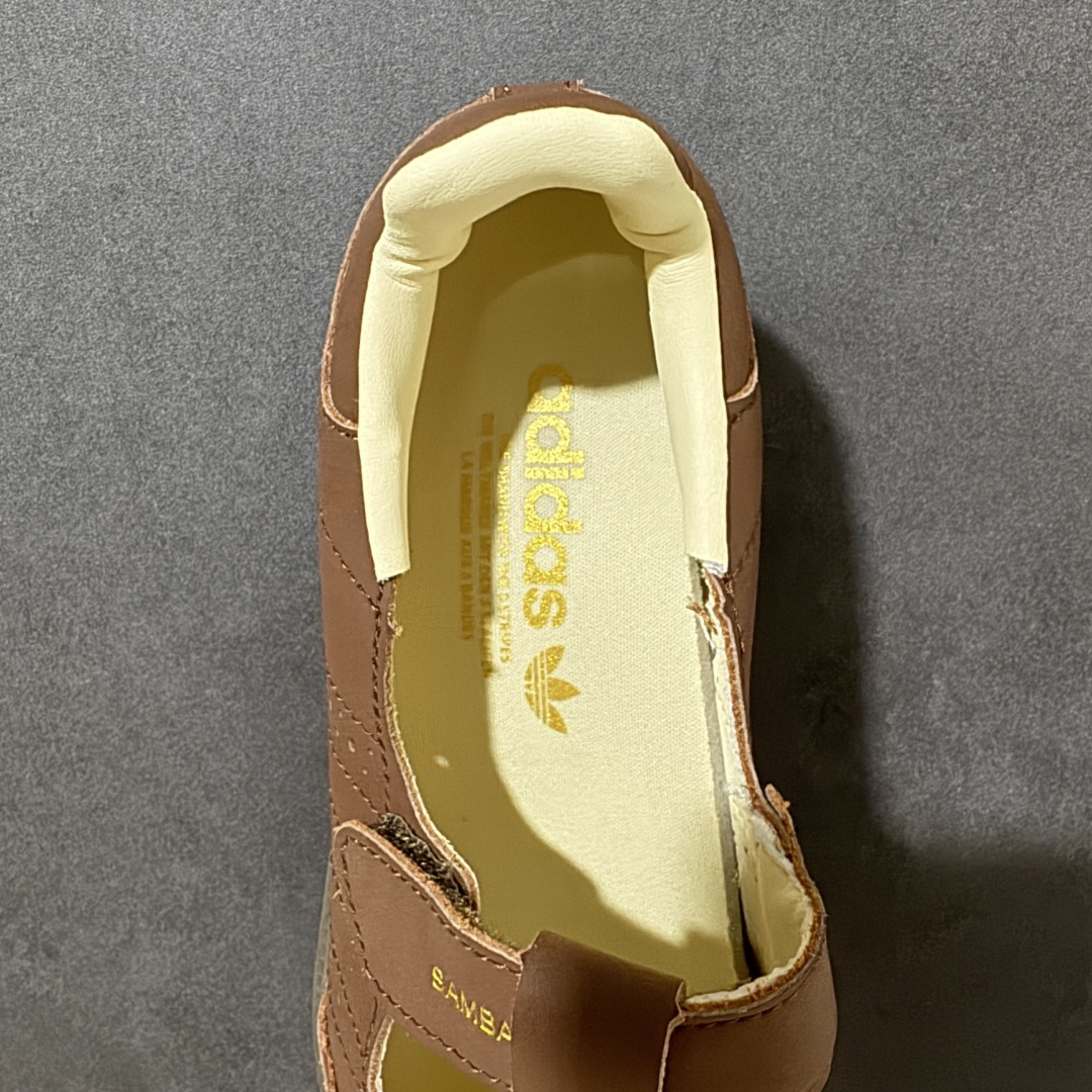 Adidas Samba Jane 阿迪达斯 玛丽珍懒人一脚蹬采用皮革材质的设计融合了经典与现代元素它采