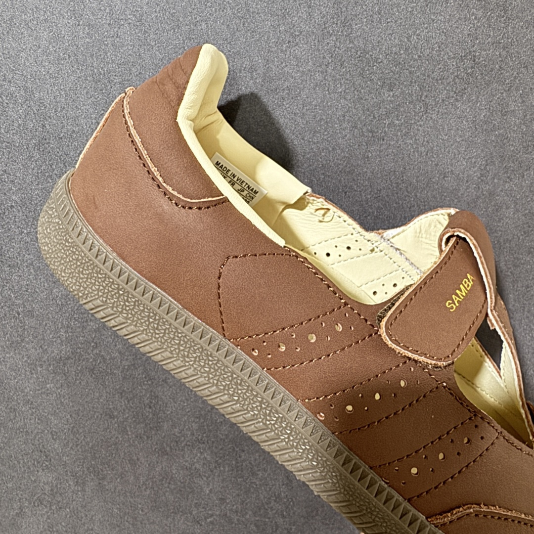 Adidas Samba Jane 阿迪达斯 玛丽珍懒人一脚蹬采用皮革材质的设计融合了经典与现代元素它采