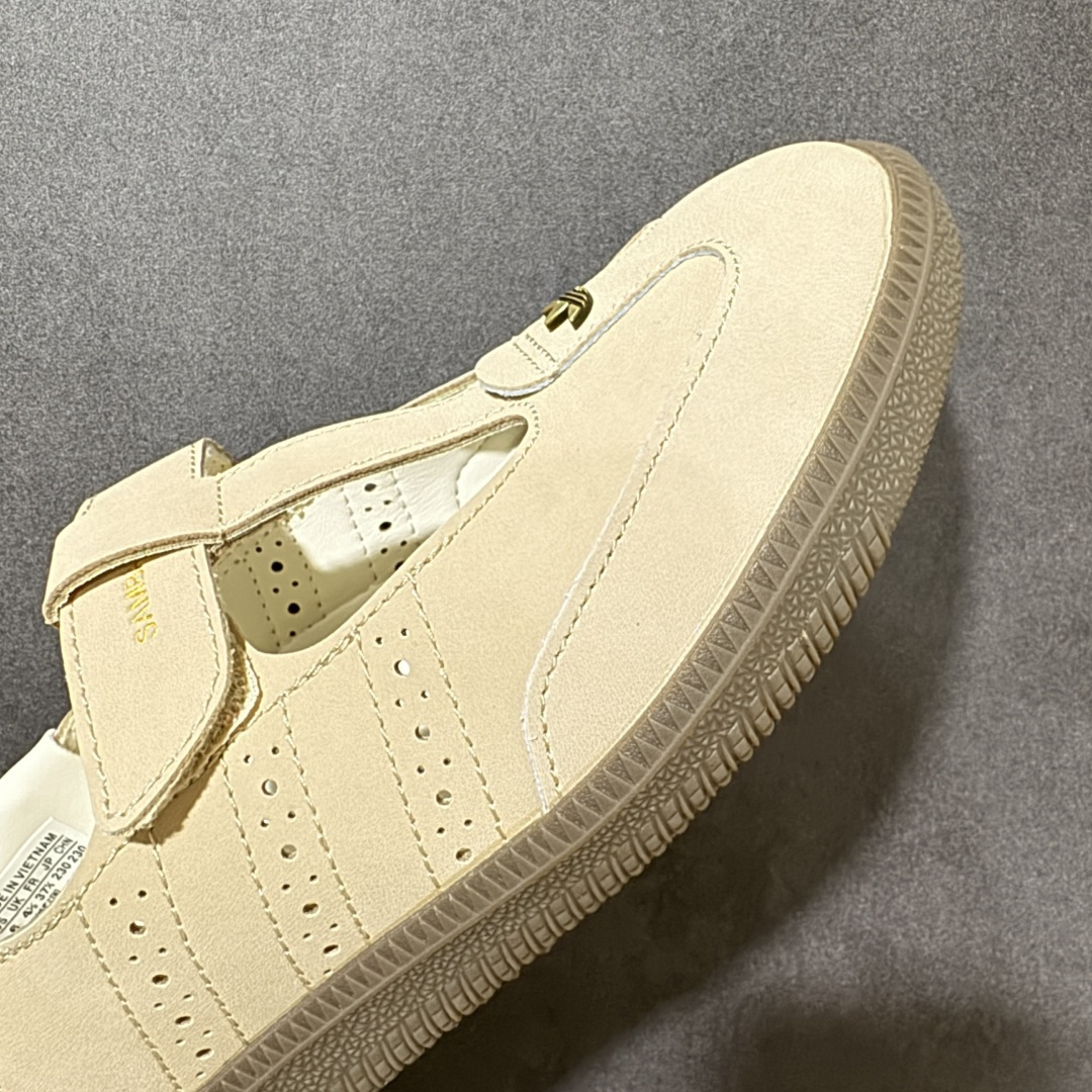 Adidas Samba Jane 阿迪达斯 玛丽珍懒人一脚蹬采用皮革材质的设计融合了经典与现代元素它采