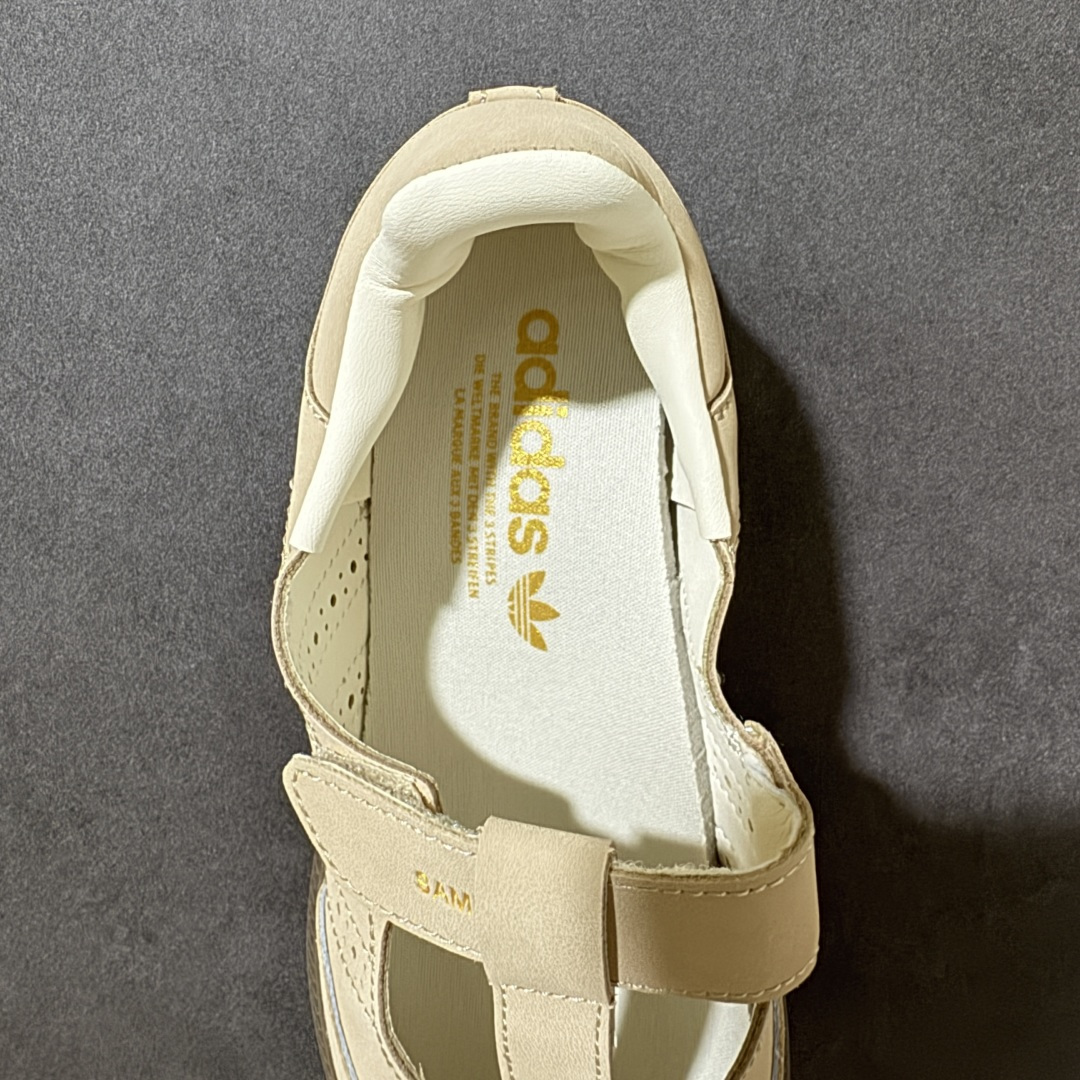 Adidas Samba Jane 阿迪达斯 玛丽珍懒人一脚蹬采用皮革材质的设计融合了经典与现代元素它采