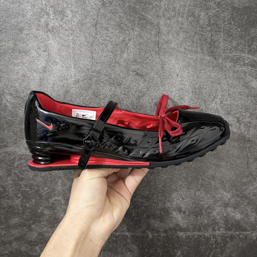 Nike Shox Z Calistra Labelhood 耐克舒适贴合玛丽珍鞋 女款黑红耐克蕾虎联名