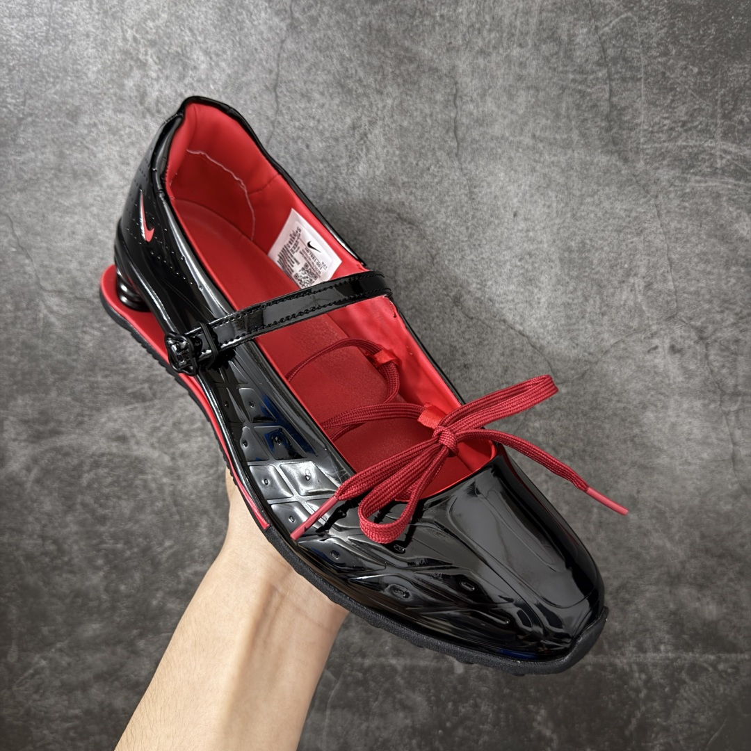 Nike Shox Z Calistra Labelhood 耐克舒适贴合玛丽珍鞋 女款黑红耐克蕾虎联名