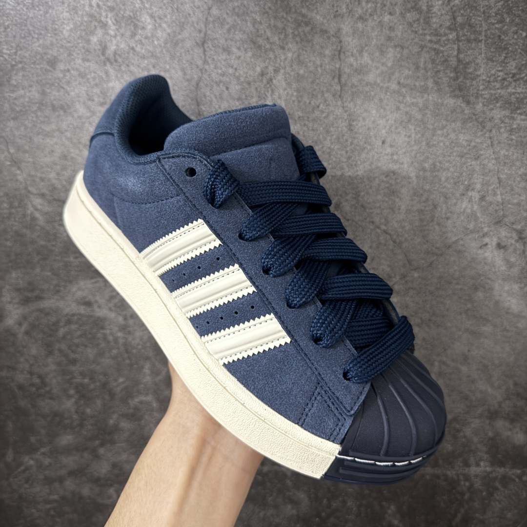 adidas originals Superstar ST 舒适贴合 板鞋 男女款 灰黑色贝壳头系列低帮