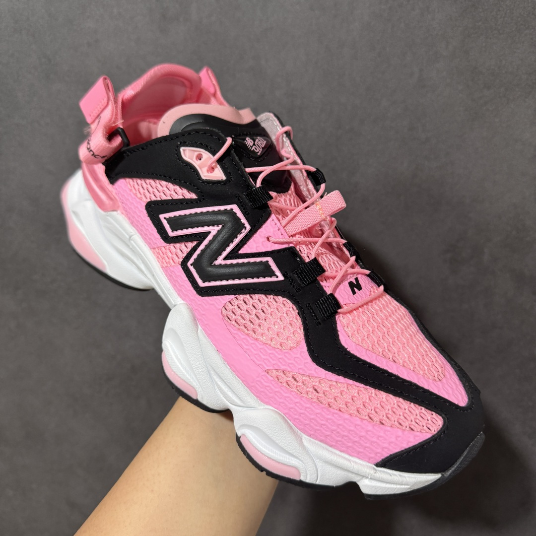 图片[3]-【公司级】New Balance NB 9060 复古单品 9060凉鞋 鞋款灵感源自设计师本人对夏日的怀日回忆。鞋面大身由空间双格及磨砂鞋面拼接而生，配以柔和、温暖的粉橘色调，夏日氛围拉满采用大面积网眼以及麂皮材质覆盖鞋身，还原经典气质。搭载ABZORB避震科技，由泡沫聚酯制成，上脚可以有效减少由鞋底反弹对身体及双腿的冲击 货号：U90608AD 尺码：36 37 37.5 38 38.5 39.5 40 40.5 41-莆田鞋