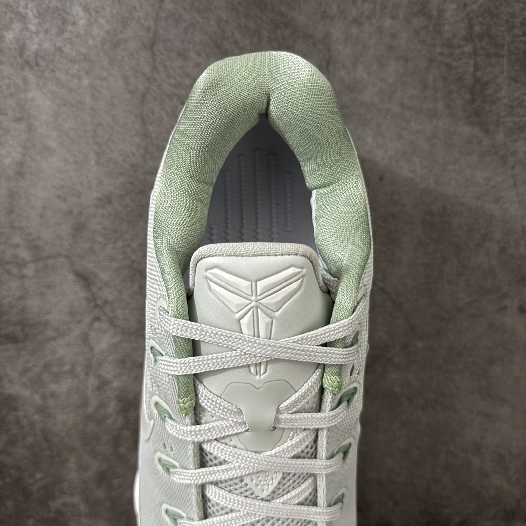 图片[8]-【GX绿x版本】Nike Kobe 9 Elite Low Protro 浅绿色 科比九代 货号：IH1401-003 完美复刻公司货 React科技鞋垫加持 实战配置直接拉满 原楦纸板开发 鞋身流线型、后跟塑形 区分土肥圆 原厂针织鞋面一针一线匹配原版 全身鞋材卡料色独家定制 唯一万针立体刺绣SWOOSH 真实底模最大50.5 实战利器 专供海外市场 独立原厂模具 首批不拼图大几率过验 亲测已过 支持各种高强度实战 无需担心 补货周期极长 脚宽建议买大半码 科比系列前掌偏窄 支持七天无理由退换 尺码： 40 40.5 41 42 42.5 43 44 44.5 45 46 47.5 48.5-莆田鞋
