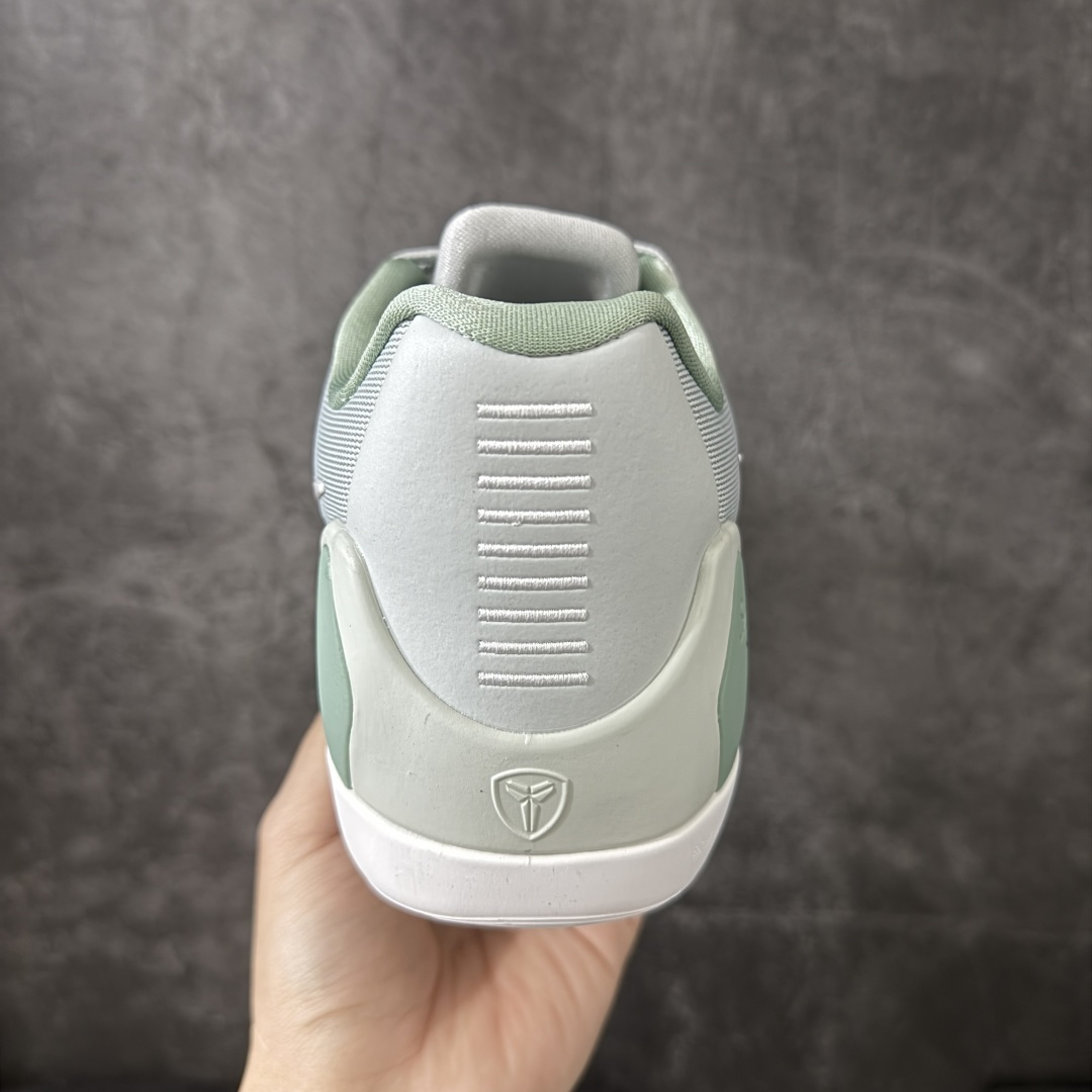 图片[4]-【GX绿x版本】Nike Kobe 9 Elite Low Protro 浅绿色 科比九代 货号：IH1401-003 完美复刻公司货 React科技鞋垫加持 实战配置直接拉满 原楦纸板开发 鞋身流线型、后跟塑形 区分土肥圆 原厂针织鞋面一针一线匹配原版 全身鞋材卡料色独家定制 唯一万针立体刺绣SWOOSH 真实底模最大50.5 实战利器 专供海外市场 独立原厂模具 首批不拼图大几率过验 亲测已过 支持各种高强度实战 无需担心 补货周期极长 脚宽建议买大半码 科比系列前掌偏窄 支持七天无理由退换 尺码： 40 40.5 41 42 42.5 43 44 44.5 45 46 47.5 48.5-莆田鞋