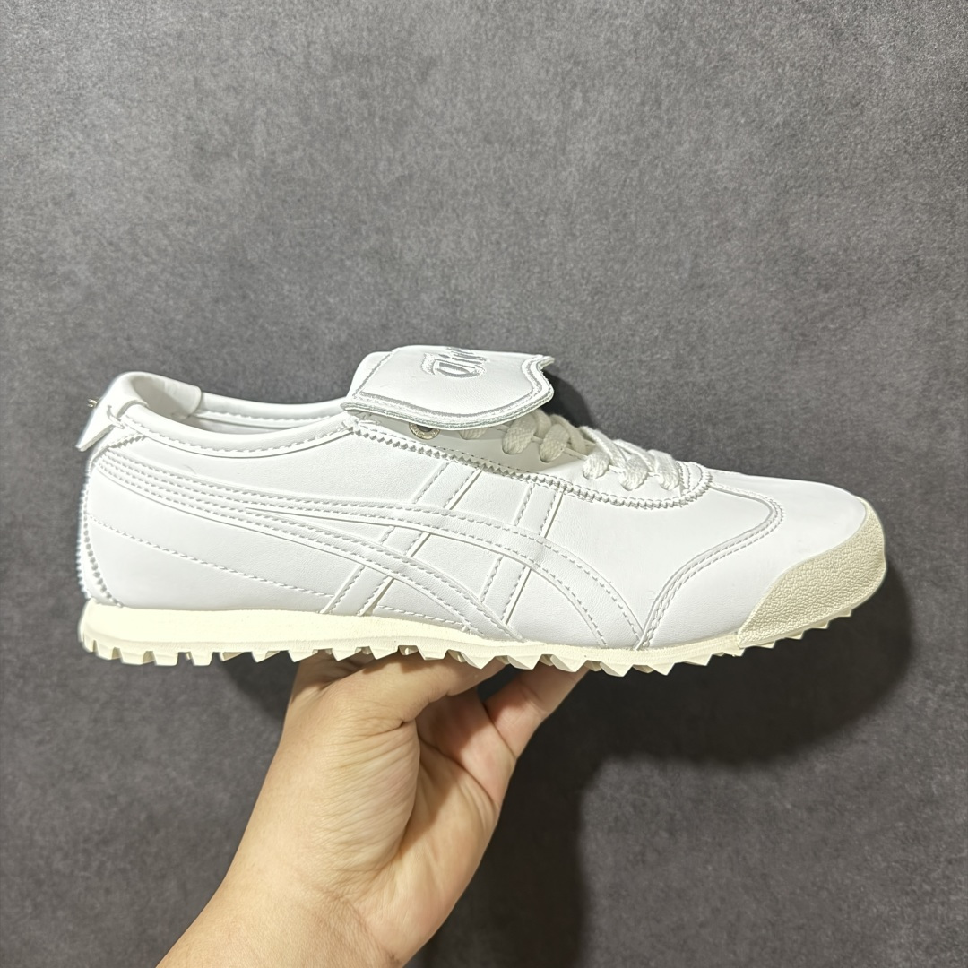 【公司级】Onitsuka Tiger鬼塚虎 MEXICO 66 GOLF 经典拼色翻盖复古舒适百搭 生活休闲鞋 男女同款 黑色 货号：1183C557-100 尺码：36-45-莆田鞋
