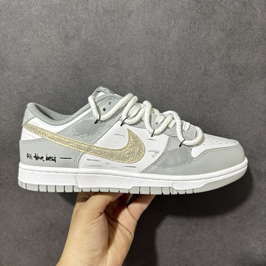 【YC版本】Nike SB Dunk Low 绑带 周年高端定制 低帮休闲板鞋 HF5441-105  #定制鞋盒 大厂纯原品质出货 超高清洁度 皮料切割干净无任何毛边 细节完美   尺码：40 40.5 41 42 42.5 43 44 44.5 45 46-选品中心