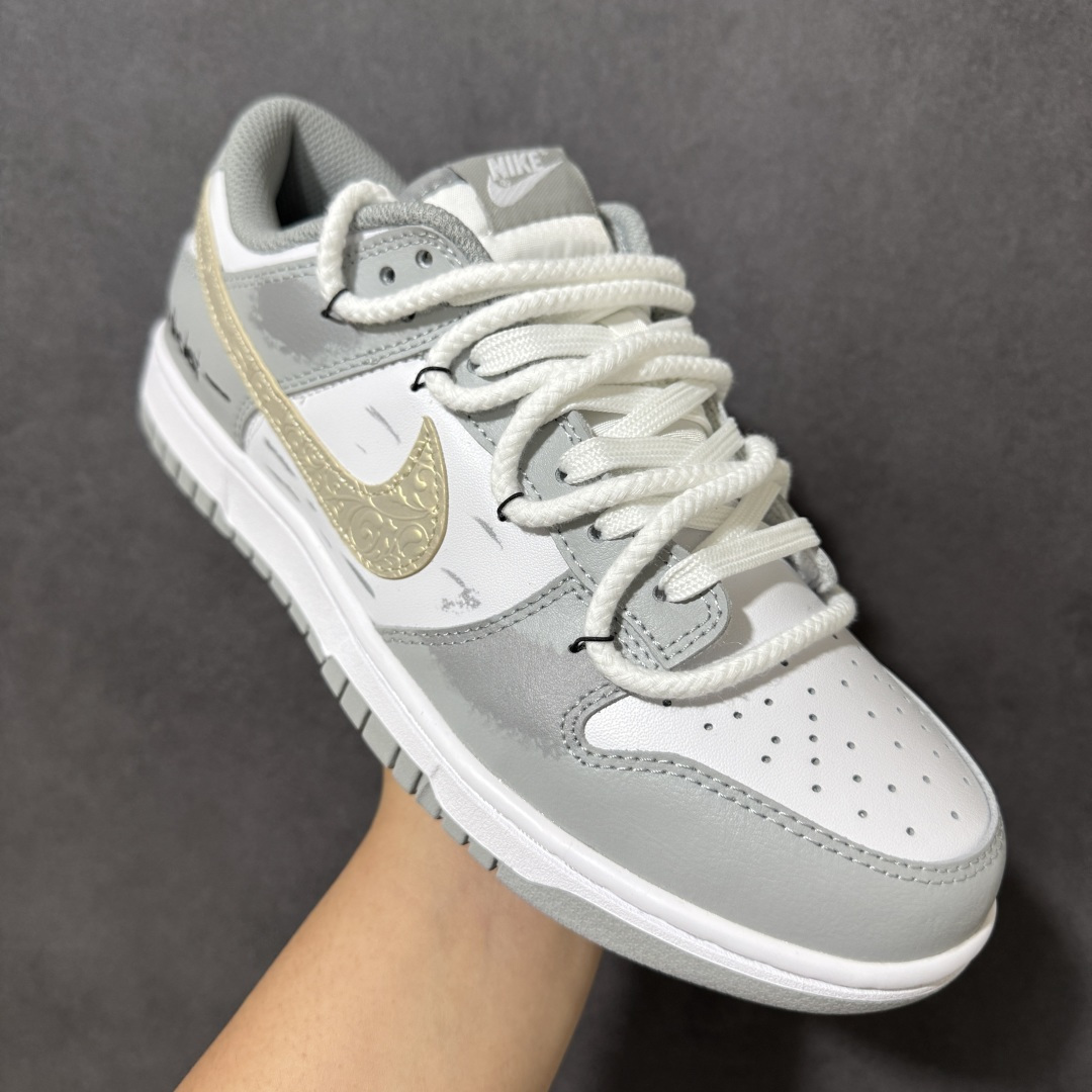 图片[3]-【YC版本】Nike SB Dunk Low 绑带 周年高端定制 低帮休闲板鞋 HF5441-105  #定制鞋盒 大厂纯原品质出货 超高清洁度 皮料切割干净无任何毛边 细节完美   尺码：40 40.5 41 42 42.5 43 44 44.5 45 46-选品中心