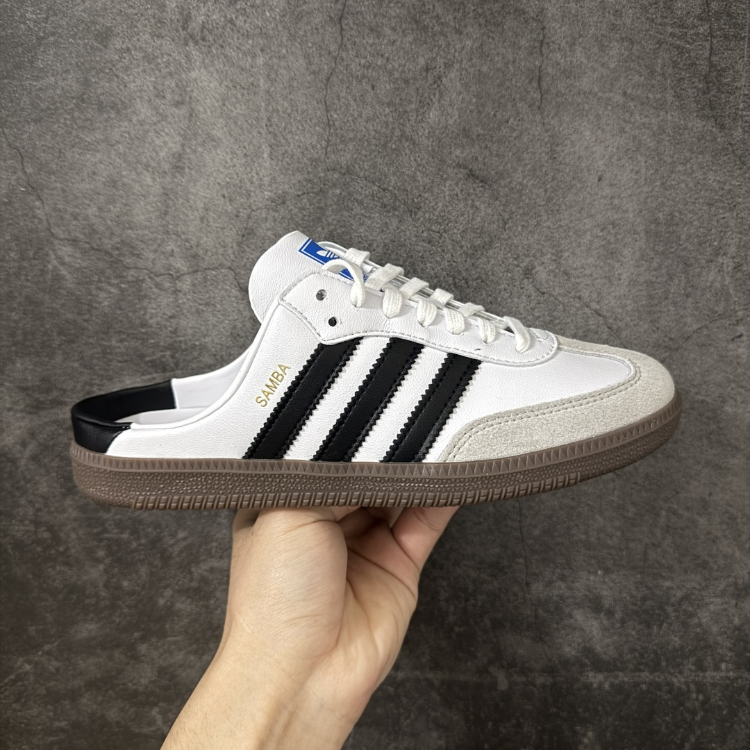 【渠道纯原】AD Original Samba OG 复古经典轻便半拖板鞋 白黑经典 LB3814 口碑大厂出品 品控大底版型不断改良更新 全套原纸板楦头开发 确保原汁原味 完美呈现桑巴版型 一比一鞋头弧度高度鞋身弧度 此版本只针对中端市场 皮料材质有所更替 其他数据细节工艺流程均保持一致 绝不口嗨 细节品控鞋型随意对比 正确烫金高频细节 原装纳米超迁皮料 独家私模橡胶大底 原盒原配 尺码：35.5 36 36.5 37.5 38 38.5 39 40 40.5 41 42 42.5 43 44 44.5 45-选品中心