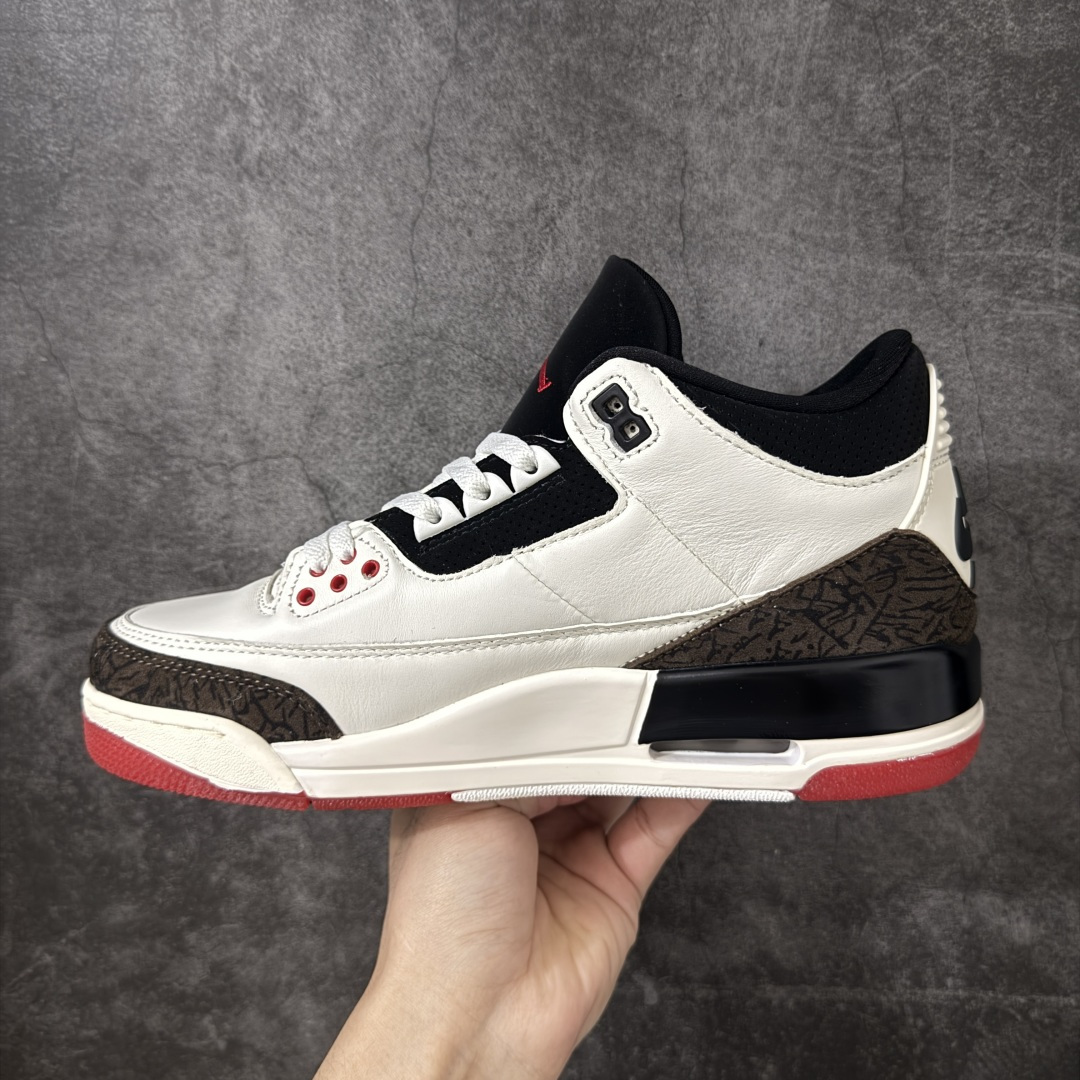 图片[2]-【原厂版】Jordan Air Jordan 3 Retro OG\”World\’s Best Dad\” AJ3父亲节限定 舒适百搭 复古篮球鞋 男女同款 白黑 IF4396-103 原厂皮料 原装细纹磨砂爆裂纹 原楦原纸板开发 确保原汁原味 原厂皮料质感色泽绝无偏差 完美中底拉帮 原厂中底钢印 原档案大底 如假白送 大底纹路 气垫通透度PU的回弹性均百分百还原 原厂电绣鞋舌飞人刺绣针数立体讲究精细欢迎对比正品原鞋 尺码：36-47.5-莆田鞋