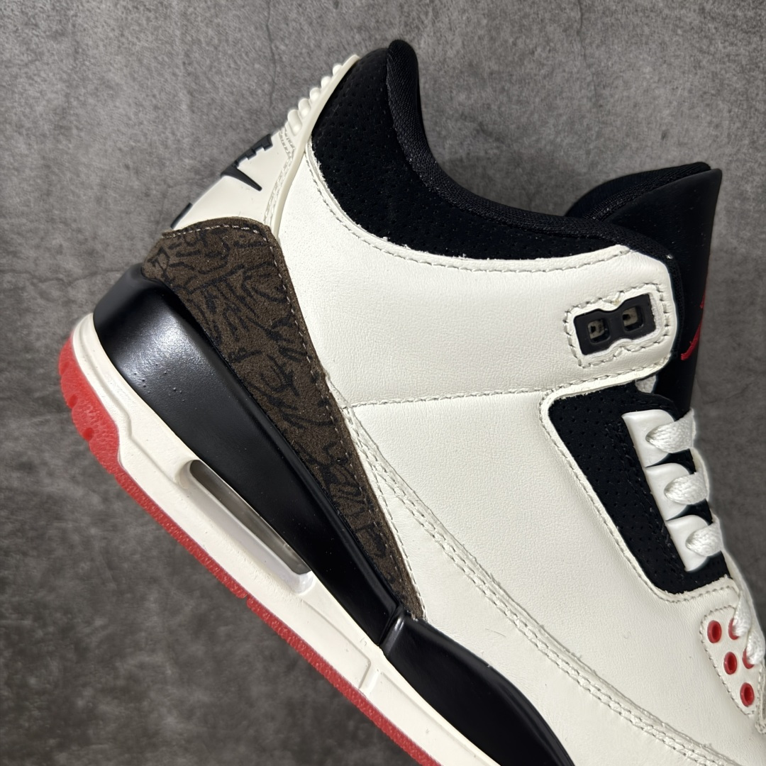 图片[7]-【原厂版】Jordan Air Jordan 3 Retro OG\”World\’s Best Dad\” AJ3父亲节限定 舒适百搭 复古篮球鞋 男女同款 白黑 IF4396-103 原厂皮料 原装细纹磨砂爆裂纹 原楦原纸板开发 确保原汁原味 原厂皮料质感色泽绝无偏差 完美中底拉帮 原厂中底钢印 原档案大底 如假白送 大底纹路 气垫通透度PU的回弹性均百分百还原 原厂电绣鞋舌飞人刺绣针数立体讲究精细欢迎对比正品原鞋 尺码：36-47.5-莆田鞋